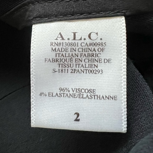 NWOT A.L.C. Joseph Bootcut Trouser Pants Black Business Casual Women’s 2 - Picture 11 of 11